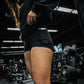 vtaper shorts black detail