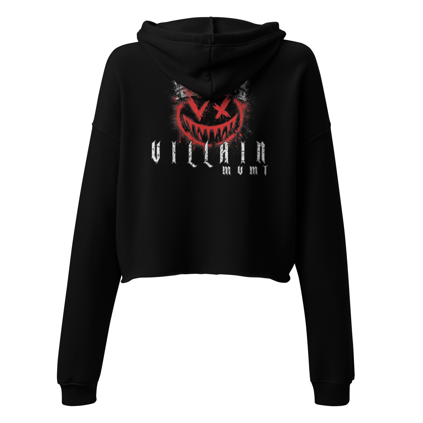 Crowned Villain Crop Hoodie